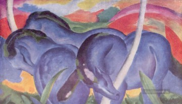 Franz Marc Werke - Diegrobenblauen Pferde Franz Marc